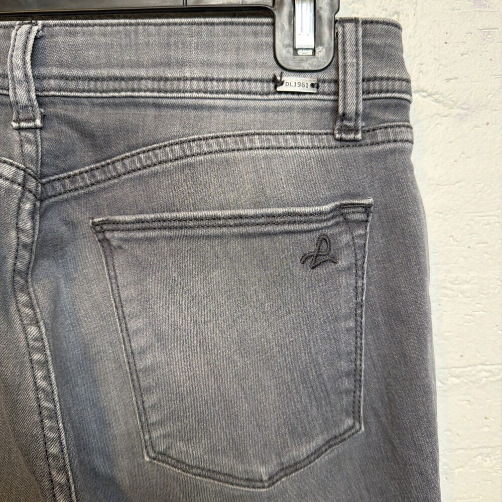 DL1961 Women's Coco Curvy Straight Leg Jeans Gray 25 Capsule Quiet Luxury - Picture 6 of 6